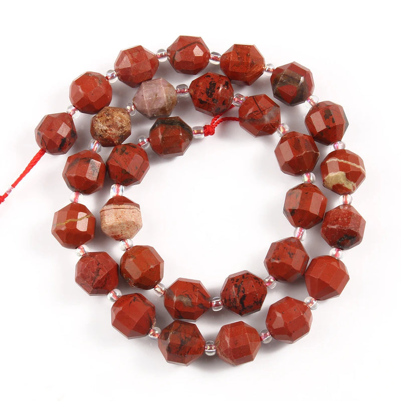 Yellow Tiger Eye Agates Faceted Loose Stone Beads 8/10MM