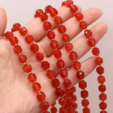 8mm Yellow Tiger Eye Agates Faceted Gem Stone Beads for Jewelry Making