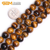 Yellow Tiger Eye Stone 2mm Big Hole Loose Beads 15 Inches Strand