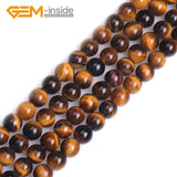 Yellow Tiger Eye Stone 2mm Big Hole Loose Beads 15 Inches Strand