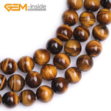 Yellow Tiger Eye Stone 2mm Big Hole Loose Beads 15 Inches Strand