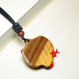 Yellow Tiger Eye Stone Jade Tiger Head Pendant Necklace Charm Jewelry