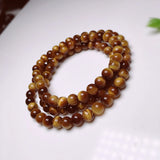 Yellow Tiger's Eye Beads Bracelet Unisex Jewelry