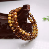 Yellow Tiger's Eye Beads Bracelet Unisex Jewelry