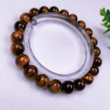 Yellow Tiger's Eye Beads Bracelet Unisex Jewelry