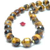 Yellow Tiger's Eye Faceted Double Terminated Point Loose Beads Gemstone