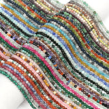 Natural Yellow Wood Grain Stone Beads Faceted Loose Spacer Waist Beads