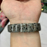 Yooperlite Flame Stone Beads Bracelet Gemstone Bangle