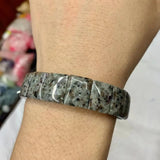 Yooperlite Flame Stone Beads Bracelet Gemstone Bangle