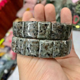 Yooperlite Flame Stone Beads Bracelet Gemstone Bangle