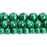 Zambia Green Malachite Stone Beads 4-12MM for Jewelry Making