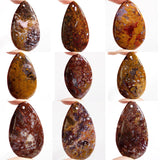 Red Agates Pendant Water Drop Heart Marquise Shape Bead