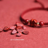 Zodiac Lucky Clover Red String Bracelet Chinese Style