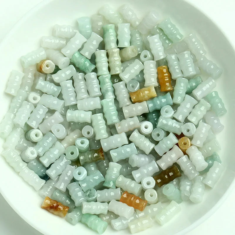 Natural Jade Loose Parts DIY Accessories Material Jade Accessories Bamboo