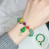 Natural Agate Bracelet for Women Gourd Hand String Autumn Winter Gemstones