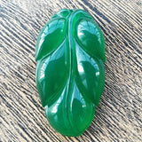 Green Jade Pendant Necklace for Women Men Leaves Jade Jewelry