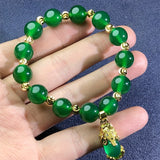 Agate Ice Green Chalcedony 925 Silver Plated Jewelry Set