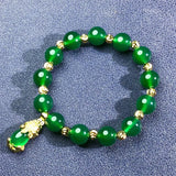 Agate Ice Green Chalcedony 925 Silver Plated Jewelry Set