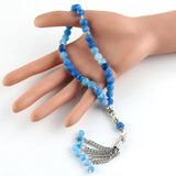 10mm Agate Stone Islamic Muslim Tasbih Bracelet Men's Women's Tesbih