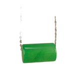Natural Green Malay Jade Tube Pearl Pendant