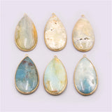 Amazonite Stone Pendant Necklace for Women