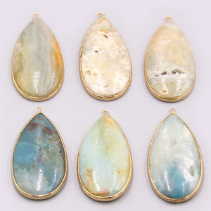 Amazonite Stone Pendant Necklace for Women