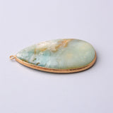 Amazonite Stone Pendant Necklace for Women