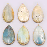 Amazonite Stone Pendant Necklace for Women