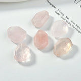 Natural Amethyst Powder Crystal Irregular Straight Hole Cut Surface DIY Jewelry