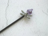 Amethyst Crystal Hairpin Bridal Comb BOHO Wedding FZ-05