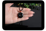 Natural Tian Baiyu Jade Ink Jade Ping-line Pendant Couple Jade Necklace Pendant