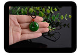Natural Tian Baiyu Jade Ink Jade Ping-line Pendant Couple Jade Necklace Pendant