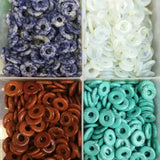 18mm Circle Donut Stone Charms Pendants for Jewelry Making 15pcs/lot