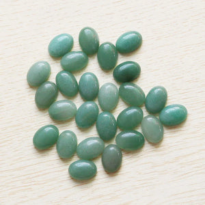 Aventurine Quartz Oval Cabochon Beads 13*18mm for Jewelry Making 30pcs