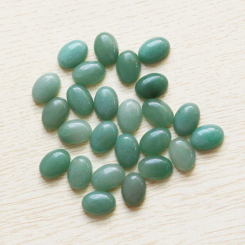 Aventurine Quartz Oval Cabochon Beads 13*18mm for Jewelry Making 30pcs