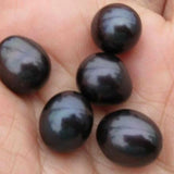 Natural Baroque Tahitian Pearl Loose Punch Beads Keychain