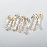Baroque Long Toothpick Pearl Pendant DIY Jewelry Accessory