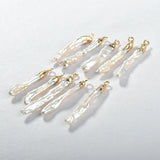 Baroque Long Toothpick Pearl Pendant DIY Jewelry Accessory
