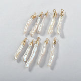 Baroque Long Toothpick Pearl Pendant DIY Jewelry Accessory