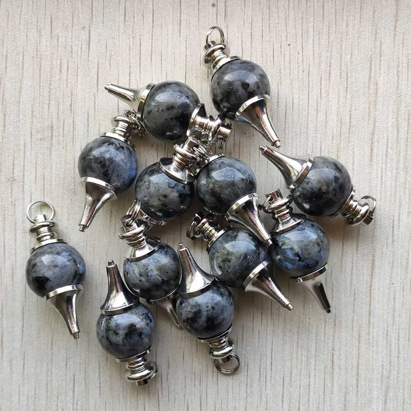 ShimmerStone dowsing pendulum Cone pendants for jewelry making