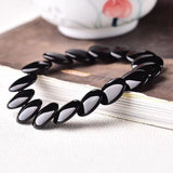 Natural Agate Bracelet 14MM Hand String Fortune Transfer Anti Evil Oil