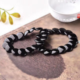 Natural Agate Bracelet 14MM Hand String Fortune Transfer Anti Evil Oil