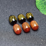 Red Agate Heart Sutra Jade Beads Bracelet DIY 10pcs/lot