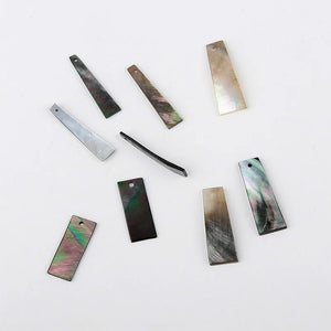 Natural Shell Trapezoidal Strip DIY Earrings Jewelry Accessories