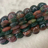 Bloodstone/Heliotrope Stone Beads Bracelet Natural Gemstone Bangle