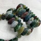 Bloodstone/Heliotrope Stone Beads Bracelet Gemstone Bangle