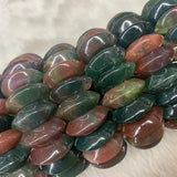 Bloodstone/Heliotrope Stone Beads Bracelet Natural Gemstone Bangle
