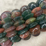Bloodstone/Heliotrope Stone Beads Bracelet Natural Gemstone Bangle