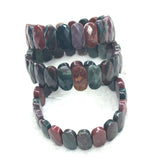 Bloodstone/Heliotrope Stone Beads Bracelet for Women
