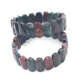 Bloodstone/Heliotrope Stone Beads Bracelet for Women